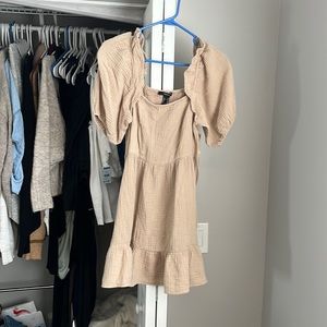 Forever 21 Tan Gauze Dress, worn twice